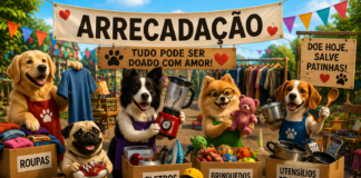 HERÓIS DE PATAS PROMOVE CAMPANHA DE ARRECADAÇÃO PARA BAZAR BENEFICENTE