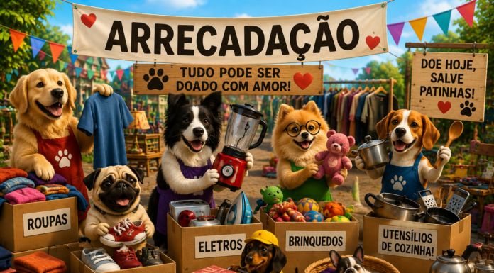 HERÓIS DE PATAS PROMOVE CAMPANHA DE ARRECADAÇÃO PARA BAZAR BENEFICENTE