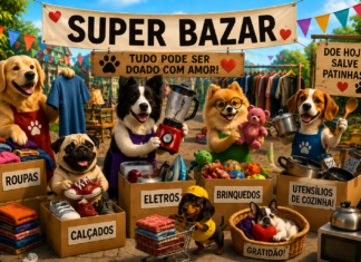 HERÓIS DE PATAS PROMOVE SUPER BAZAR BENEFICENTE NO DIA 25 DE JULHO