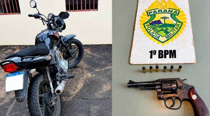 DOIS ADOLESCENTES SÃO APREENDIDOS COM REVÓLVER APÓS TENTATIVA DE FUGA NO CENTRO DE PALMEIRA