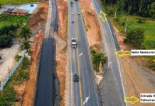 VIA ARAUCÁRIA IMPLANTA DESVIO NA BR-277, EM PALMEIRA, PARA OBRAS DE NOVO VIADUTO