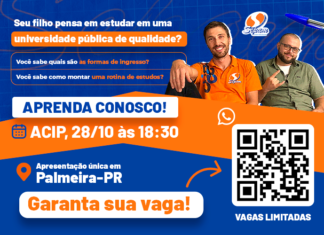 SEPAM VESTIBULARES REALIZA PALESTRA GRATUITA SOBRE INGRESSO NA UNIVERSIDADE E ROTINA DE ESTUDOS EM PALMEIRA